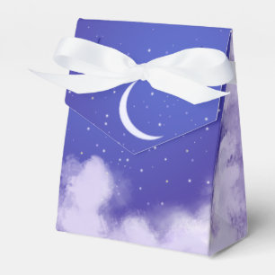 Dreamy Night Sky with Crescent Moon Favor Box