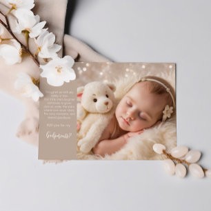 Dreamy Nights - A Cozy Godparent Proposal Invitation