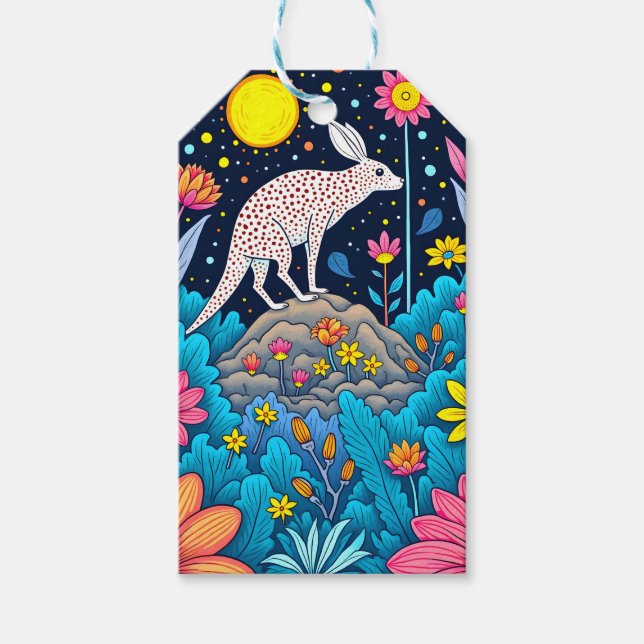 Dreamy Nighttime Forest Gift Tags (Front)
