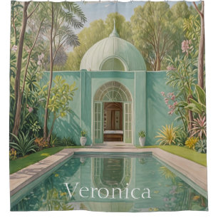Dreamy Oasis: Pastel-Colored Swimming Pool