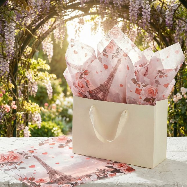 Dreamy Paris Romance: Eiffel Tower Tissue Paper (Creator Uploaded)