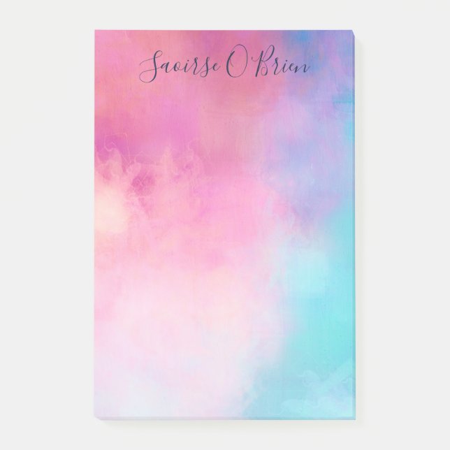 Dreamy Pastel Abstract Post-it Notes (Front)