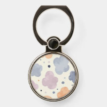 Dreamy Pastel Blob Pattern Phone Ring Holder