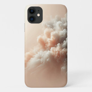 Dreamy Pastel Clouds Abstract Art - Soft Pink and  iPhone 11 Case