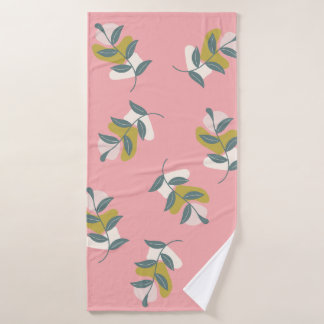 Dreamy pastel colors and nature bath towel set