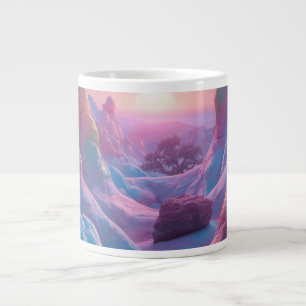 Dreamy Pastel Landscape Fantasy Art Jumbo Mug