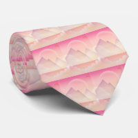 Dreamy Pastel Mountain Landscape Pattern
