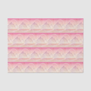 Dreamy Pastel Mountain Landscape Pattern Tissue Paper