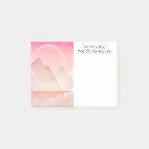 Dreamy Pastel Mountain Landscape Post-it Notes