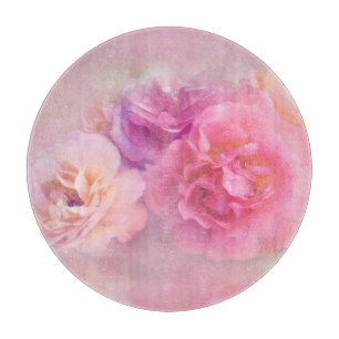 Dreamy Pastel Roses     Cutting Board