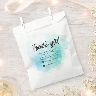 dreamy pastel sky splash business thank you  favou favour bag