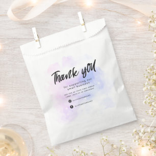 dreamy pastel sky splash business thank you  favour bag