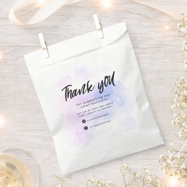 dreamy pastel sky splash business thank you  favour bag (Clipped)