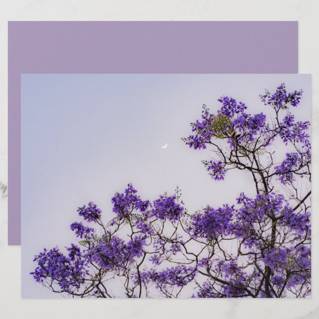 Dreamy pastel spring tree Scrapbook Paper (Front/Back)