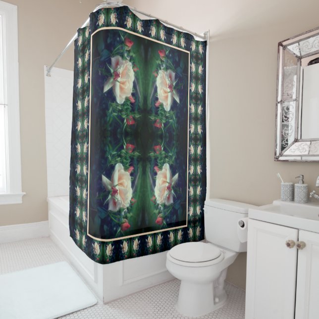 Dreamy Peach Rose And Buds Abstract (In Situ)