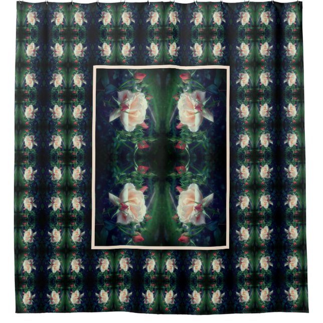 Dreamy Peach Rose And Buds Flower Art (Front)