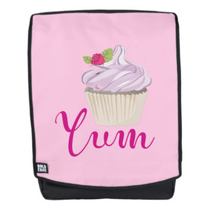 Dreamy Pink Cupcake with Raspberry Yum! Backpack