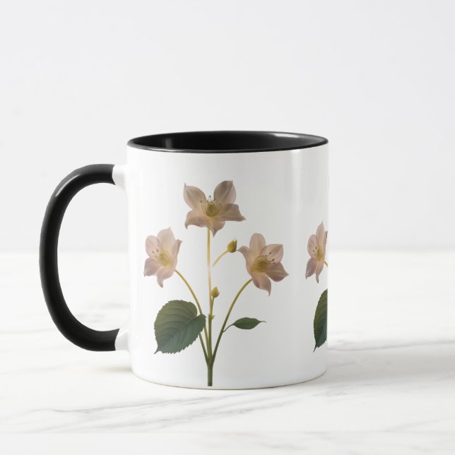 Dreamy Pink Dandelion Whimsical Combo Mug (Gauche)