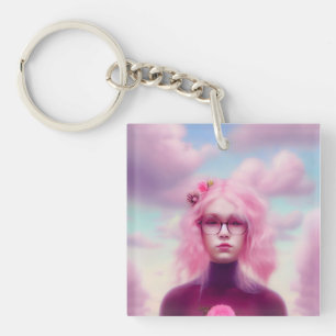 Dreamy Pink Keychain