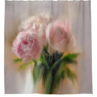 Dreamy Pink Peonies in White Vase