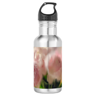 Dreamy Pink Peonies in White Vase 532 Ml Water Bottle