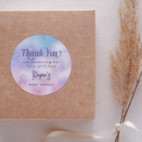 Dreamy Pink Purple Heaven Sent Baby Shower 