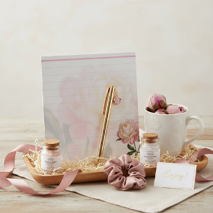 Dreamy pink rose notepad