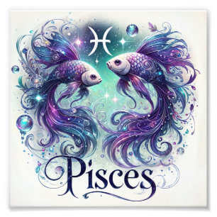 Dreamy Pisces Zodiac Photo Print