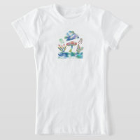 Dreamy psychedelic's graphic design T-Shirt.