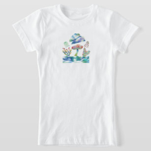 Dreamy psychedelic's graphic design T-Shirt. T-Shirt