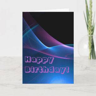 Dreamy Purple and Blue Sweep Card