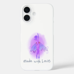 Dreamy Purple Fairy – Soft Pink & Lavender Fantasy iPhone 16 Case