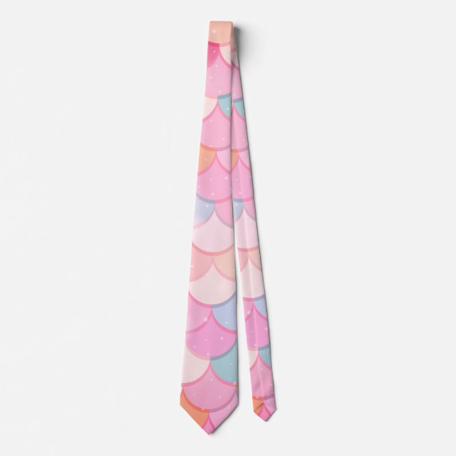 Dreamy Rainbow Fish Scale Tie (Front)
