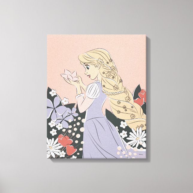 Dreamy Rapunzel in Bloom Canvas Print (Front)