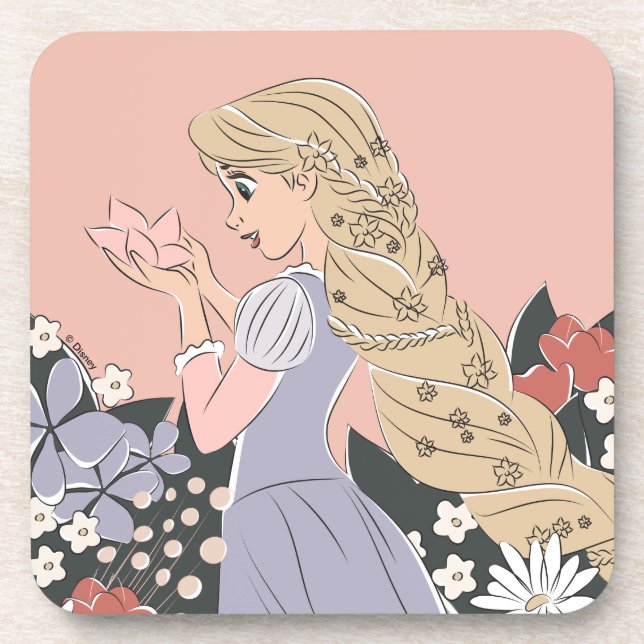 Dreamy Rapunzel in Bloom Coaster (Front)