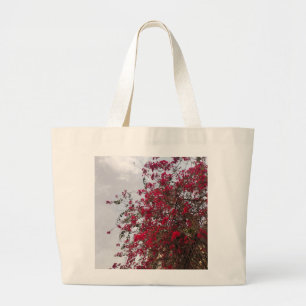 Dreamy Red Bougainvilla Floral Photograph Tote Bag