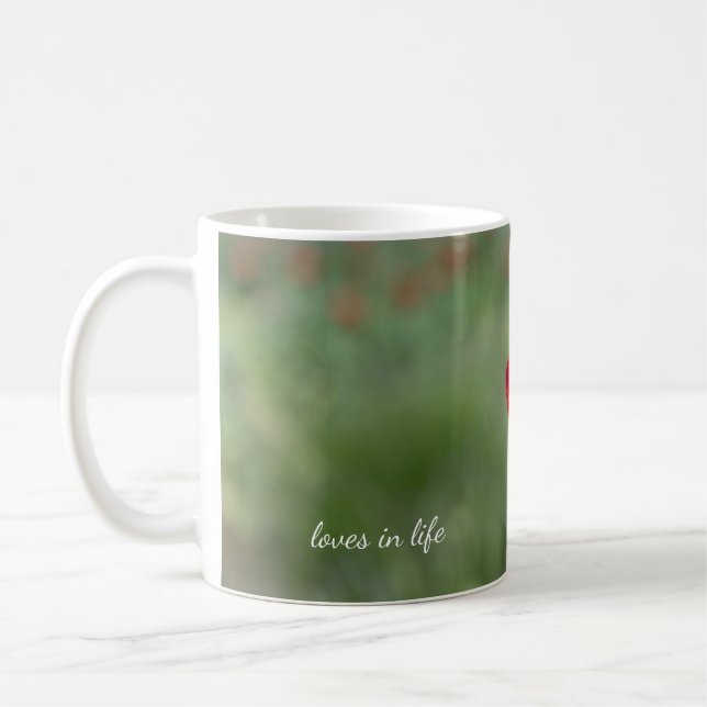 Dreamy Red Poppy Coffee Mug (Left)