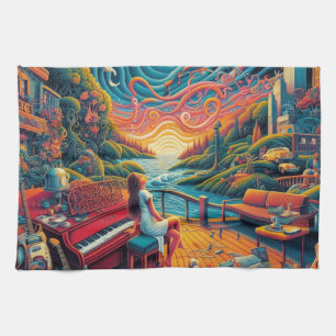 Dreamy Riverfront Harmony Kitchen Towel