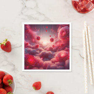 Dreamy Romantic Fantasy Roses Love Napkin