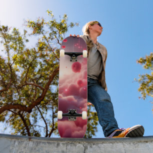 Dreamy Romantic Fantasy Roses Love Skateboard