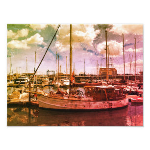 Dreamy sailing photo print