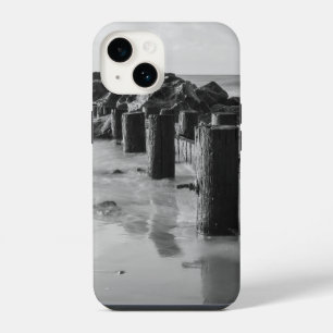 Dreamy Seawall Grayscale iPhone 14 Case