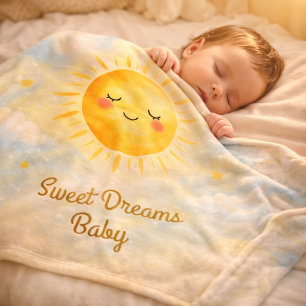 Dreamy Sky Baby Shower Sun Blanket