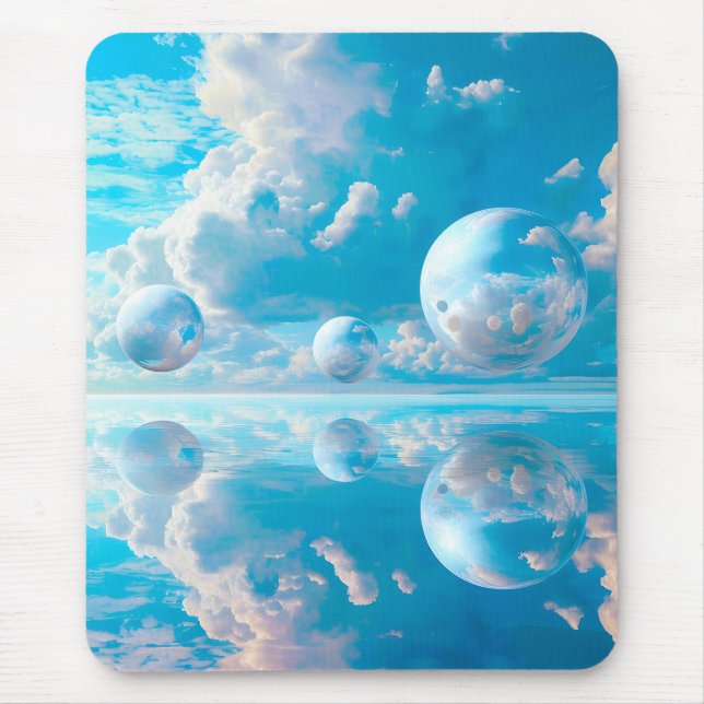 Dreamy Sky Surreal Nature Landscape Mouse Pad (Front)
