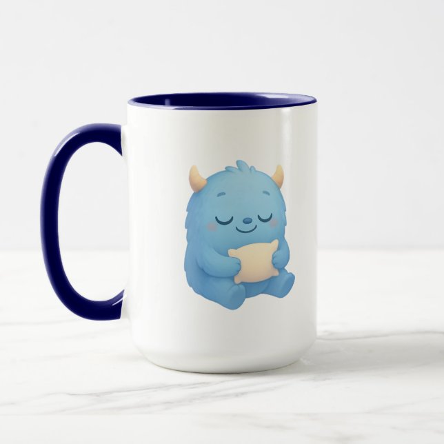 Dreamy Sleep Monster Kids Mug — Sweet Dreams (Left)