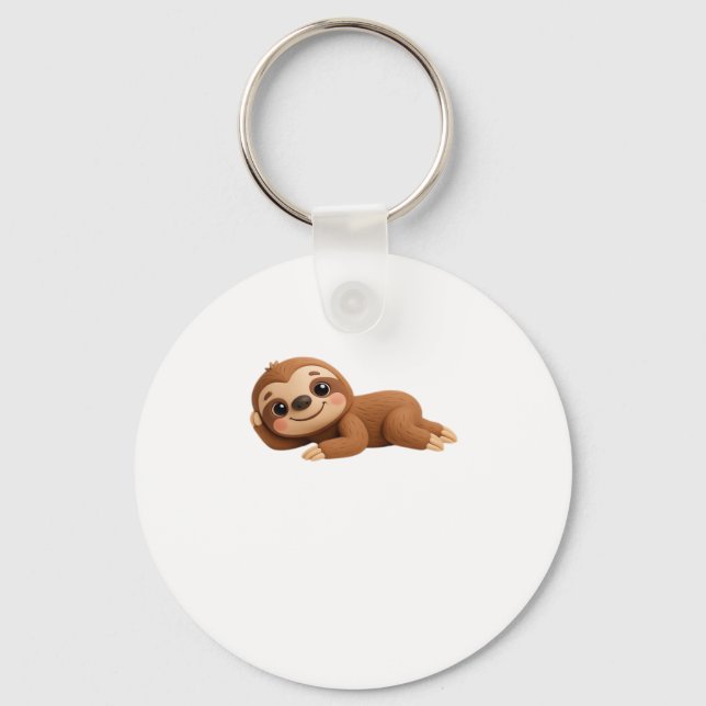 Dreamy Sloth Keychain (Front)