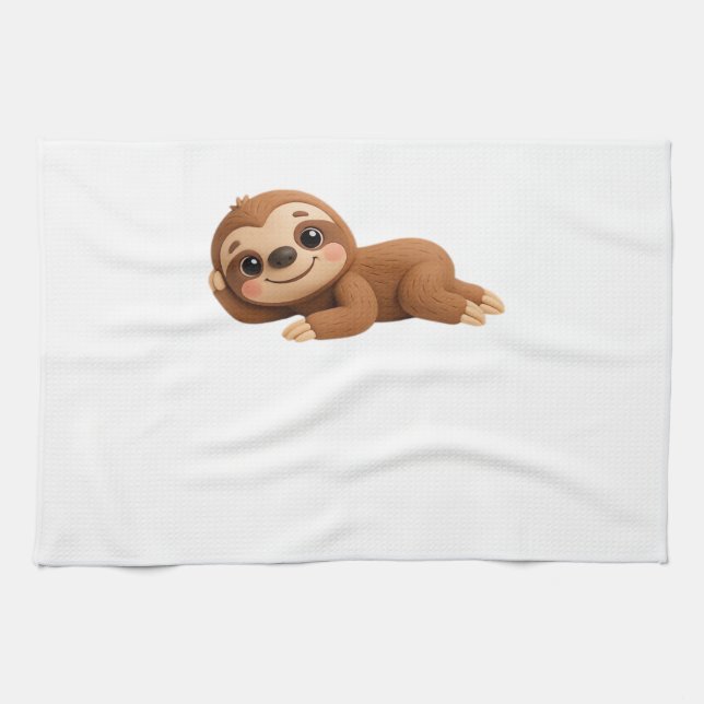 Dreamy Sloth Kitchen Towel (Horizontal)