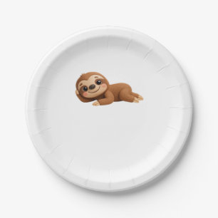 Dreamy Sloth Paper Plate