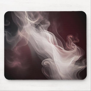 Dreamy Smoke Abstract Marble Mouse Pad