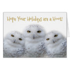 Dreamy Snowy Owls Christmas Family Have a Hoot